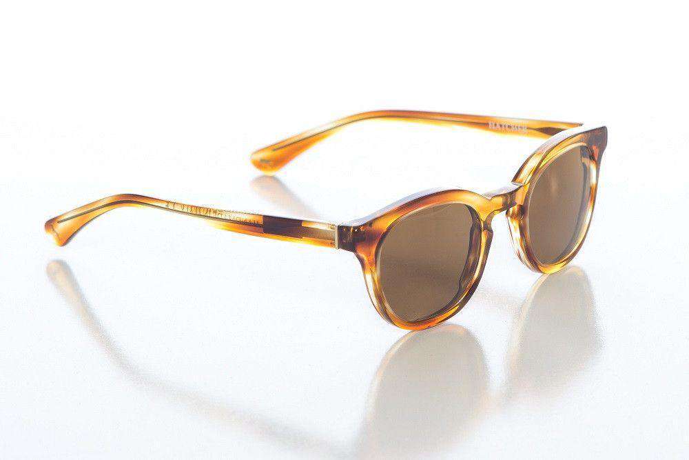 Hatcher Sunglasses in Brown Havana with Safari Brown Polarized Lens by Red's Outfitters - Country Club Prep