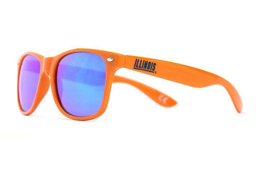 Illinois Throwback Sunglasses in Orange by Society43 - Country Club Prep