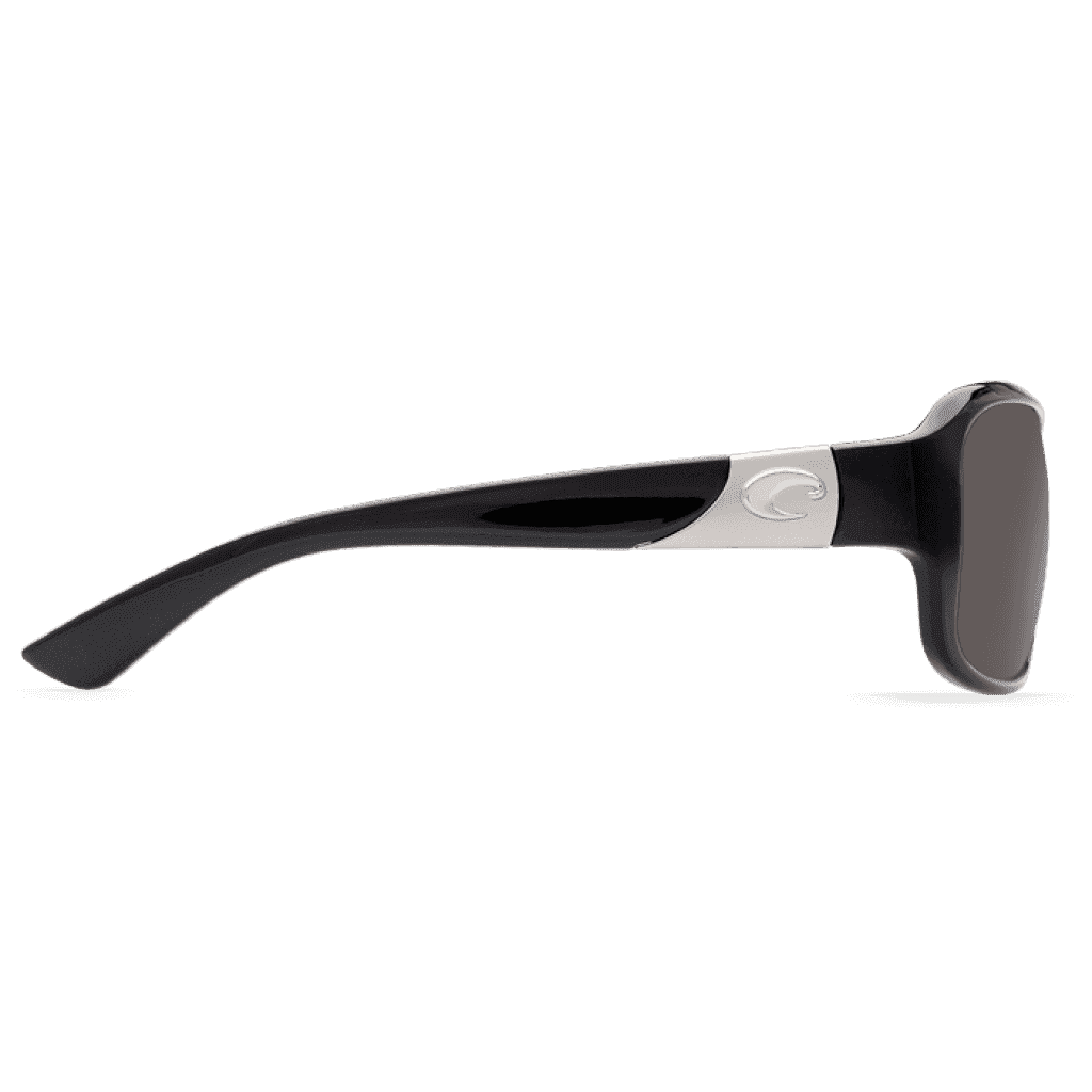 Inlet Black Sunglasses with Gray 580P Lenses by Costa Del Mar - Country Club Prep