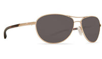 KC Rose Gold Sunglasses with Gray 580P Lenses by Costa Del Mar - Country Club Prep