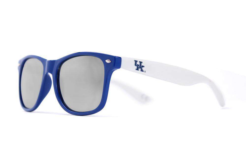 Kentucky Throwback Sunglasses in Blue and White by Society43 - Country Club Prep