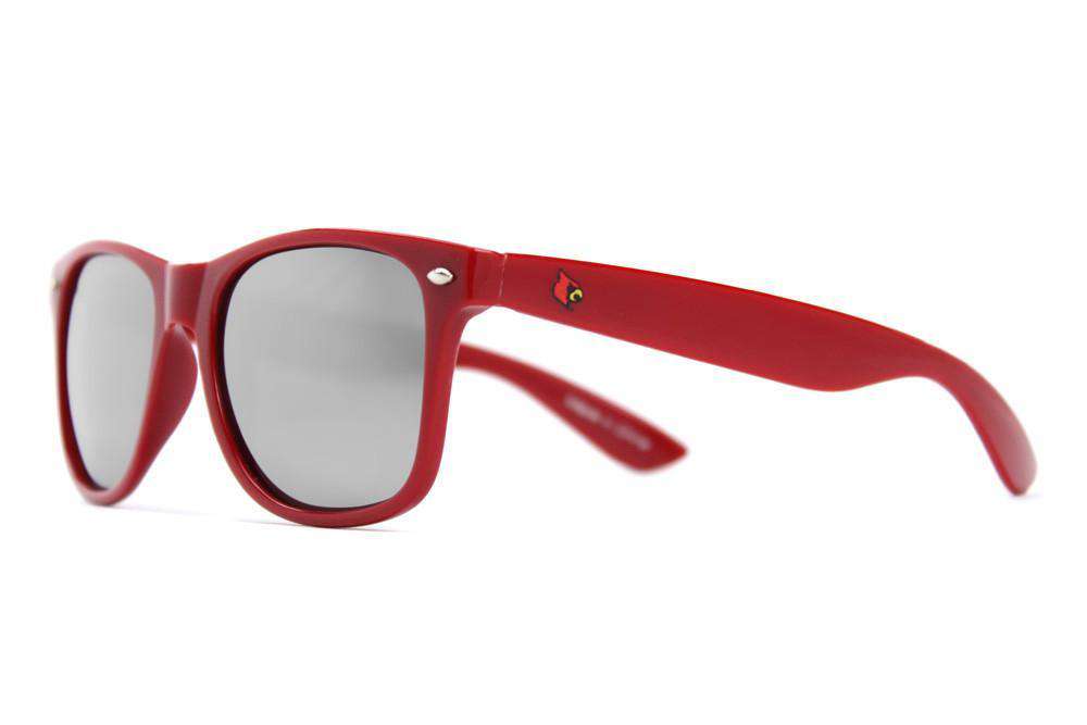 Louisville Throwback Sunglasses in Red and Black by Society43 - Country Club Prep