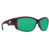 Luke Tortoise Sunglasses with Green Mirror 580P Lenses by Costa Del Mar - Country Club Prep