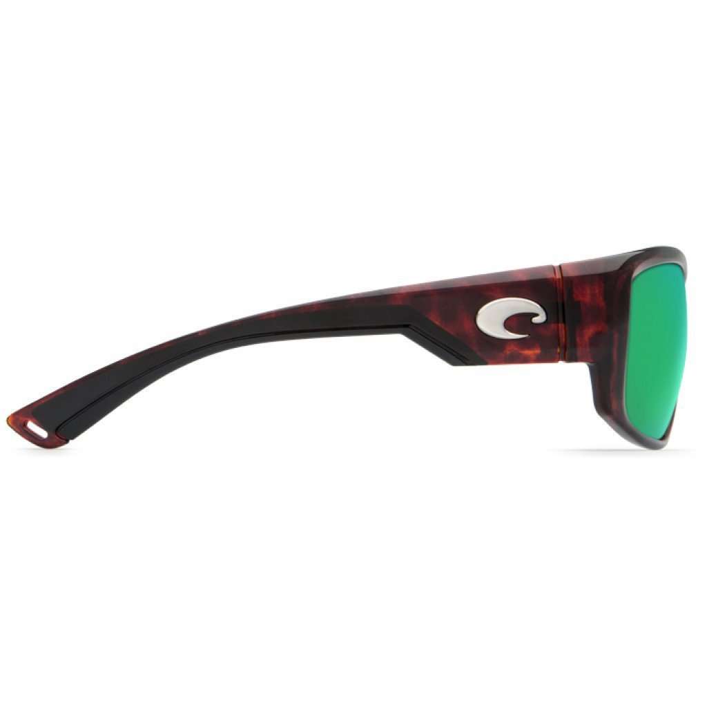 Luke Tortoise Sunglasses with Green Mirror 580P Lenses by Costa Del Mar - Country Club Prep