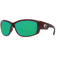 Luke Tortoise Sunglasses with Green Mirror 580P Lenses by Costa Del Mar - Country Club Prep