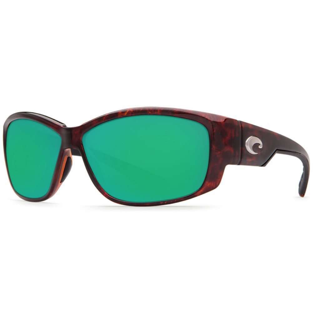 Luke Tortoise Sunglasses with Green Mirror 580P Lenses by Costa Del Mar - Country Club Prep