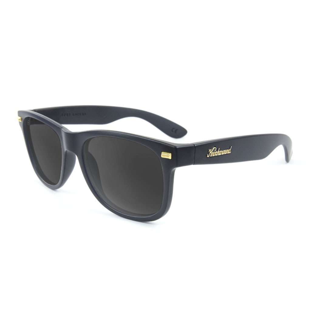 Matte Black Fort Knock with Polarized Smoke Lenses by Knockaround - Country Club Prep