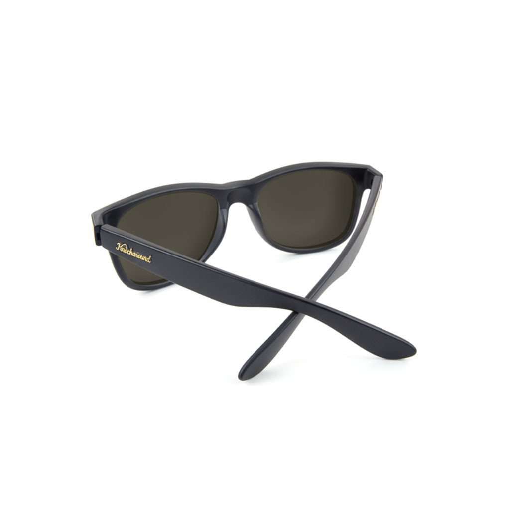 Matte Black Fort Knocks with Sunset Polarized Lenses by Knockaround - Country Club Prep