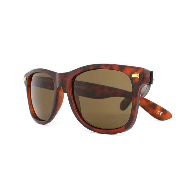 Matte Tortoise Shell Fort Knocks Sunglasses with Amber Lenses by Knockaround - Country Club Prep