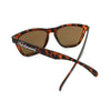 Matte Tortoise Shell Premium Sunglasses with Amber Lenses by Knockaround - Country Club Prep