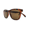 Matte Tortoise Shell Premium Sunglasses with Amber Lenses by Knockaround - Country Club Prep