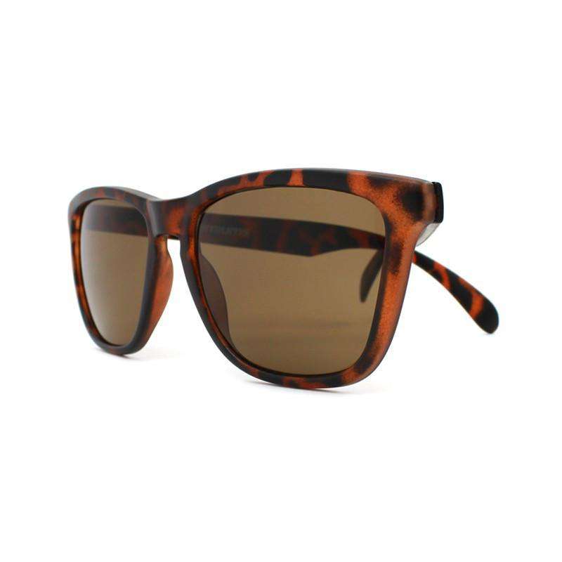 Matte Tortoise Shell Premium Sunglasses with Amber Lenses by Knockaround - Country Club Prep