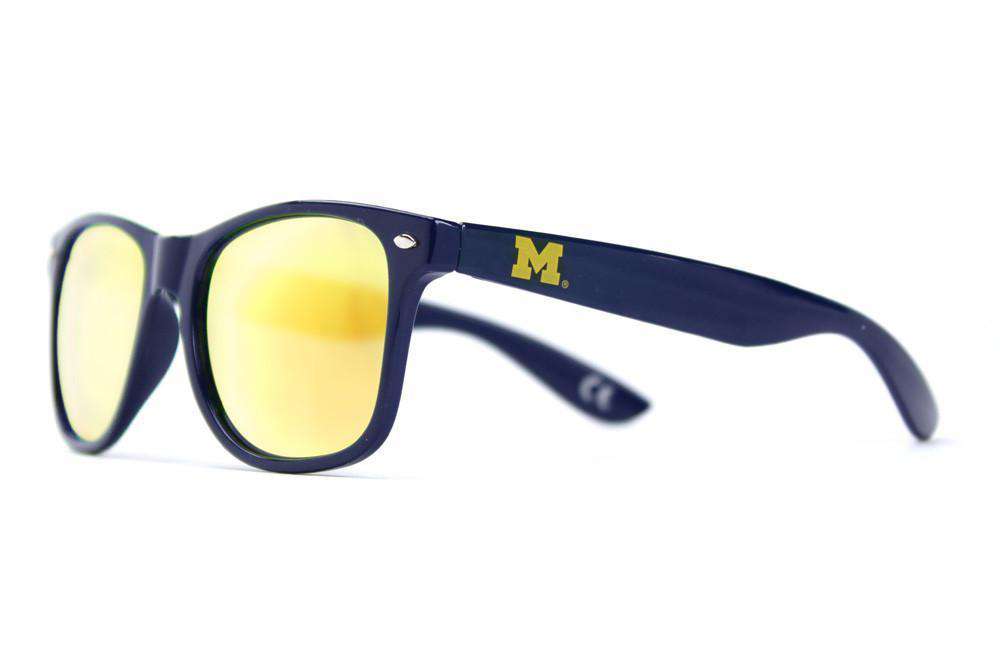 Michigan Throwback Sunglasses in Blue by Society43 - Country Club Prep