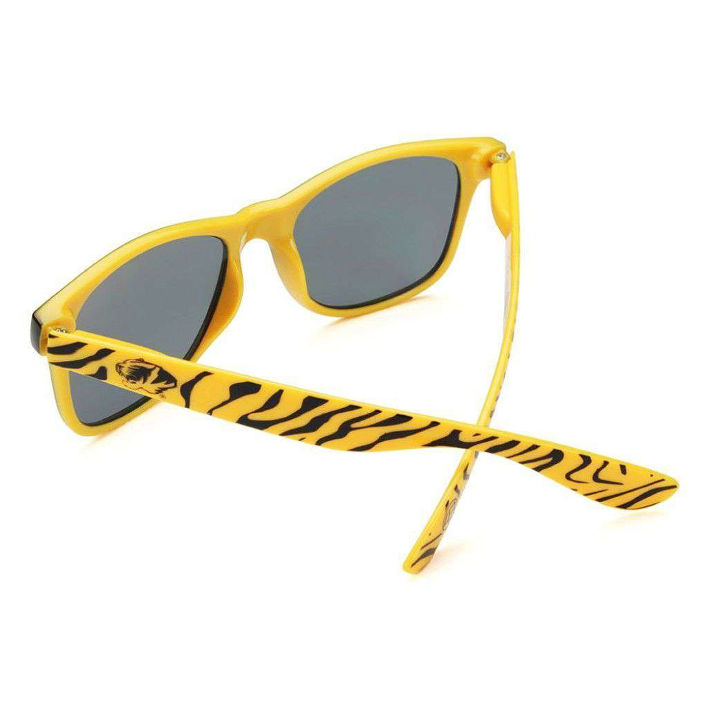 Missouri Tigers Throwback Sunglasses in Black and Yellow by Society43 - Country Club Prep