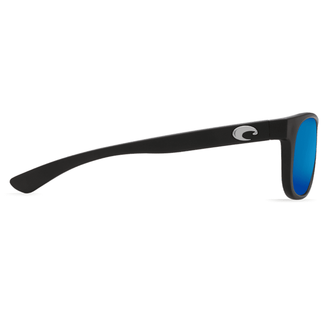 Prop Black Sunglasses with Blue Mirror 580P Lenses by Costa Del Mar - Country Club Prep