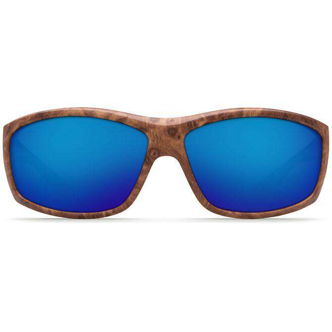 Saltbreak Sunglasses in Gunstock with Blue Mirror 400G Lenses by Costa Del Mar - Country Club Prep