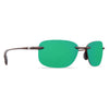 Seagrove Sunglasses in Shiny Tortoise with Green Mirror 580P Lenses by Costa Del Mar - Country Club Prep