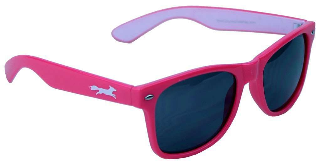 Sly Fox Two Tone Sunglasses in Pink and White by Country Club Prep - Country Club Prep