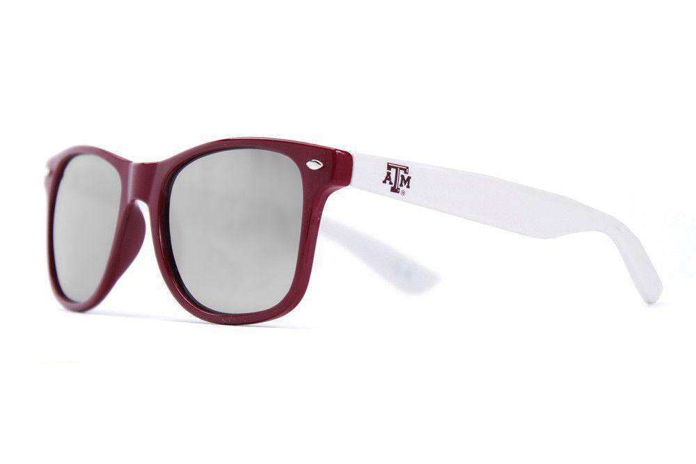 Texas A&M Throwback Sunglasses in Maroon and White by Society43 - Country Club Prep