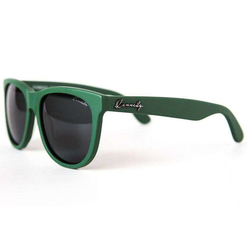 The Seeker Sunglasses in Matte Green by Kennedy - Country Club Prep