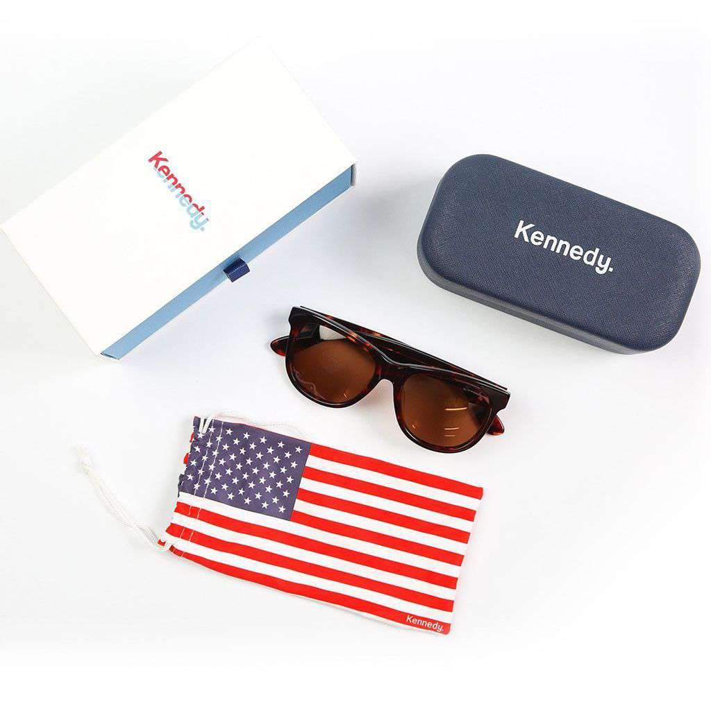 The Seeker Sunglasses in Tortoise Shell by Kennedy - Country Club Prep