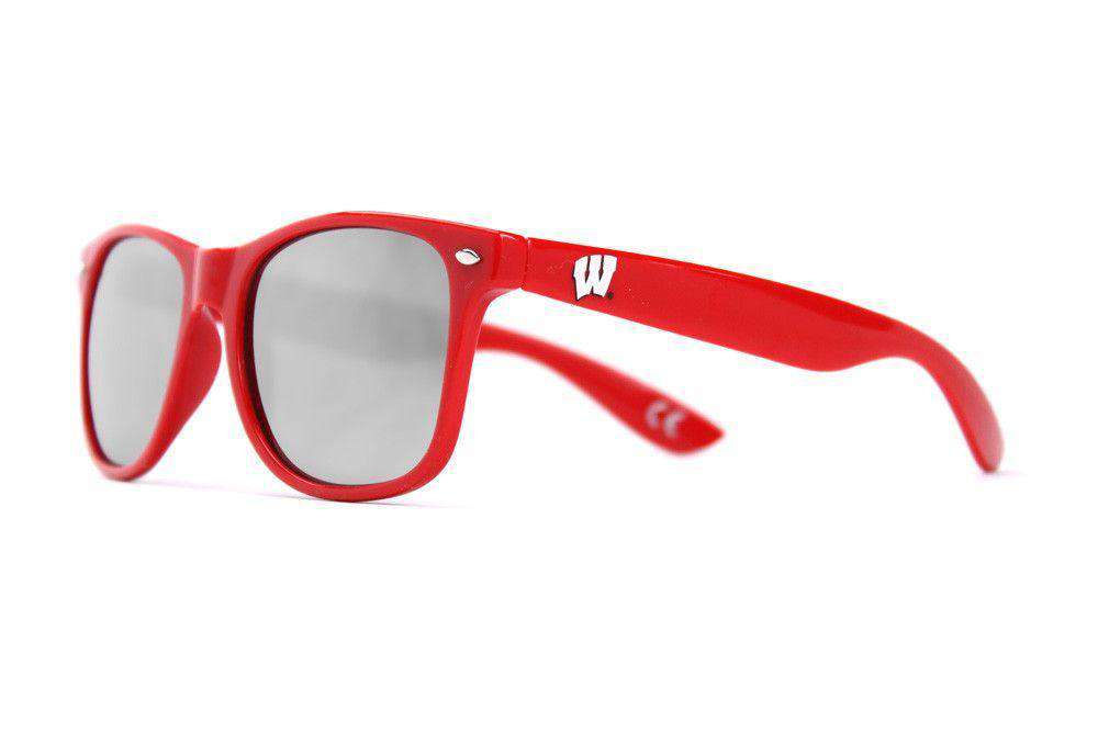 University of Wisconsin Throwback Sunglasses in Red by Society43 - Country Club Prep