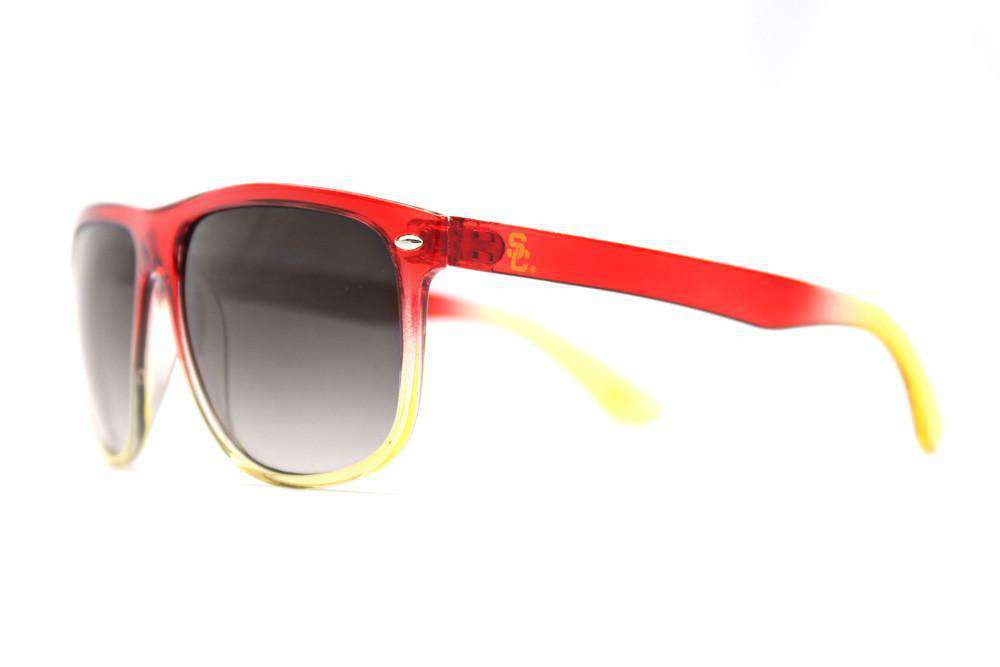 USC Trojans Fade Sunglasses in Cardinal and Gold by Society43 - Country Club Prep