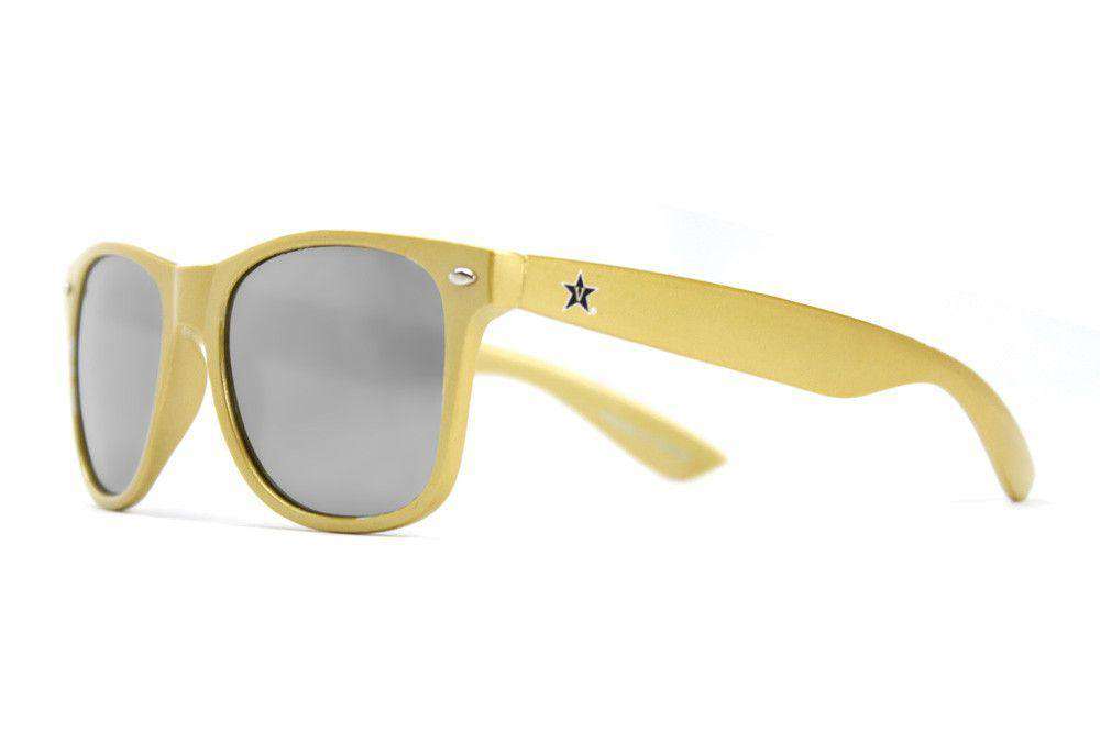 Vanderbilt Throwback Sunglasses in Gold by Society43 - Country Club Prep