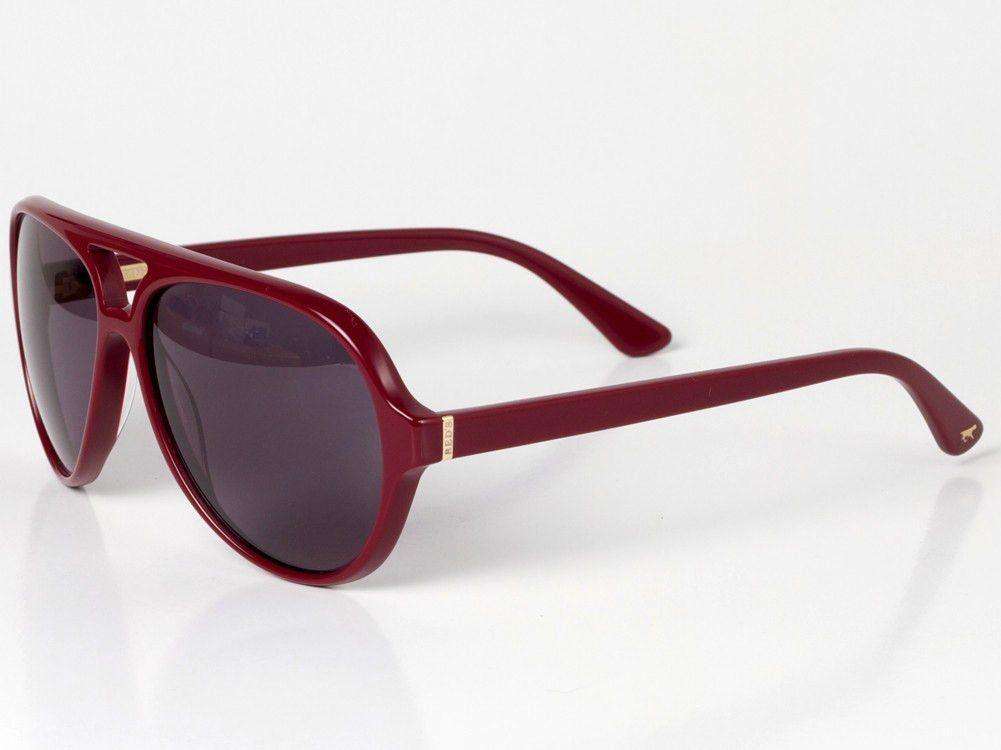 Wallace Sunglasses in Wine Red Shell by Red's Outfitters - Country Club Prep