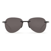 West Bay Sunglasses in Shiny Black with Gray 580P Lenses by Costa Del Mar - Country Club Prep