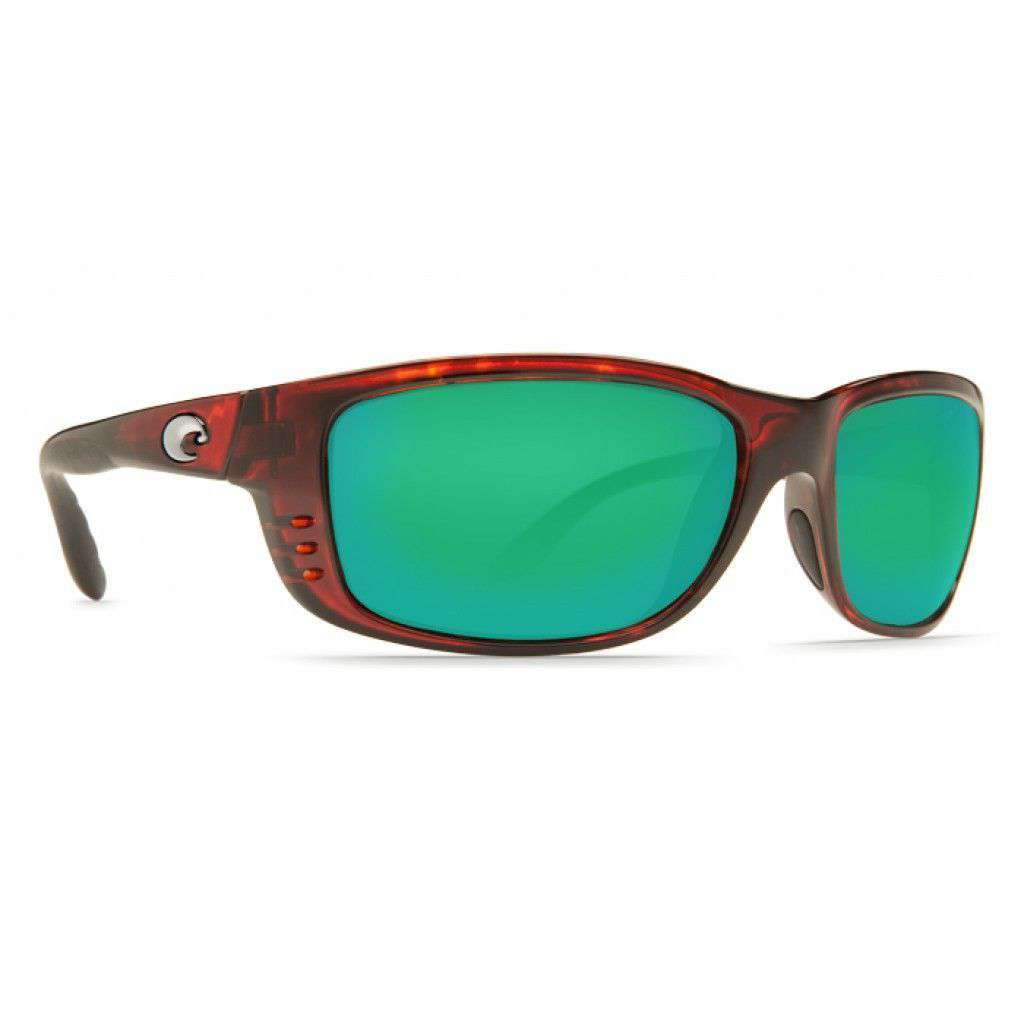 Costa Del Mar Zane Tortoise Sunglasses with Green Mirror 400G Lenses –  Country Club Prep