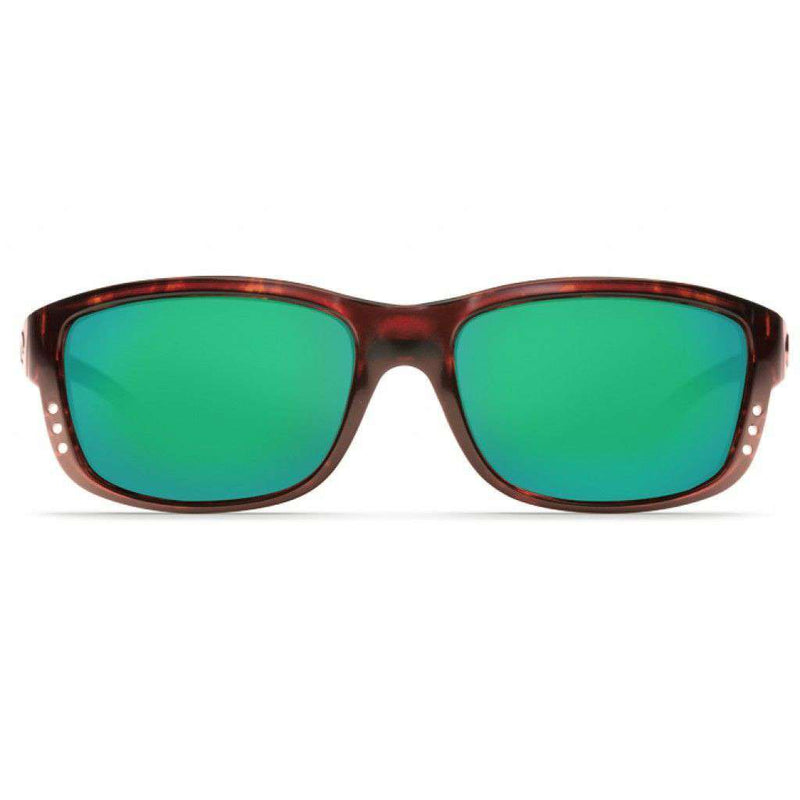 Zane Tortoise Sunglasses with Green Mirror 400G Lenses by Costa Del Mar - Country Club Prep