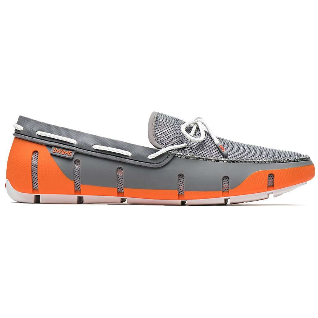 SWIMS Stride Lace Loafer in Orange, Grey & White Fleck  display picture 1