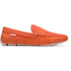 Men's Stride Single Band Keeper Loafer in Orange & White by SWIMS - Country Club Prep