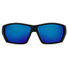 Tuna Alley Sunglasses in Blackout with Blue Mirror Polarized Glass Lenses by Costa del Mar - Country Club Prep