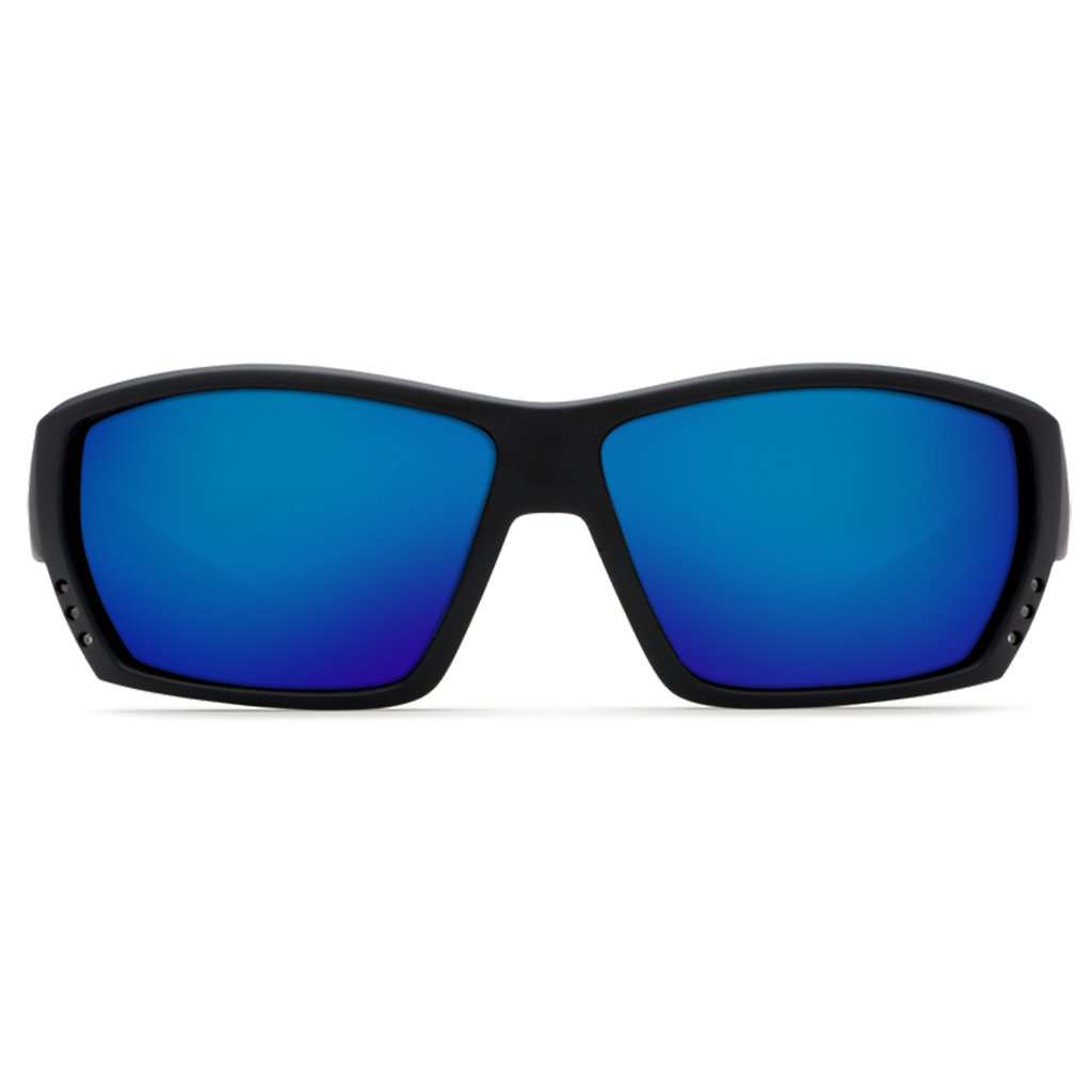 Tuna Alley Sunglasses in Blackout with Blue Mirror Polarized Glass Lenses by Costa del Mar - Country Club Prep