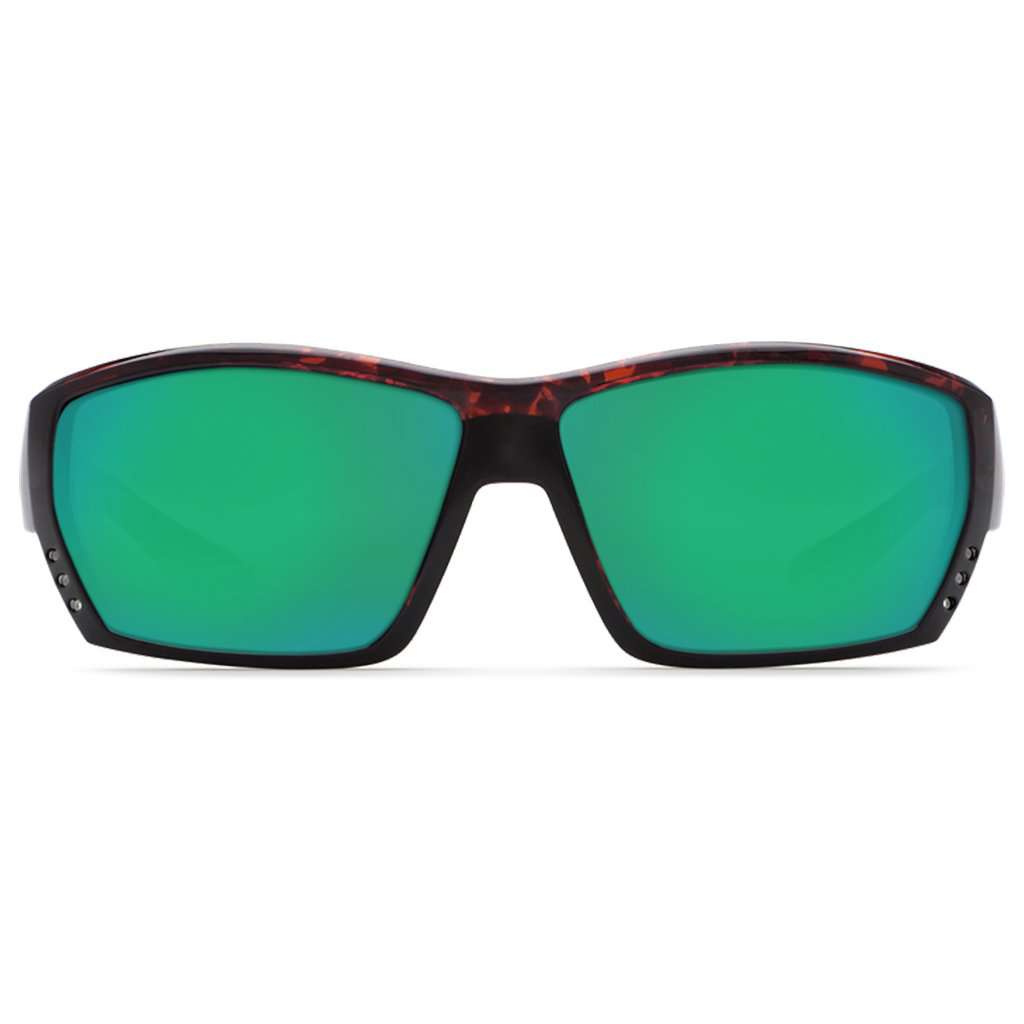 Tuna Alley Sunglasses in Tortoise with Green Mirror Polarized Glass Lenses by Costa del Mar - Country Club Prep