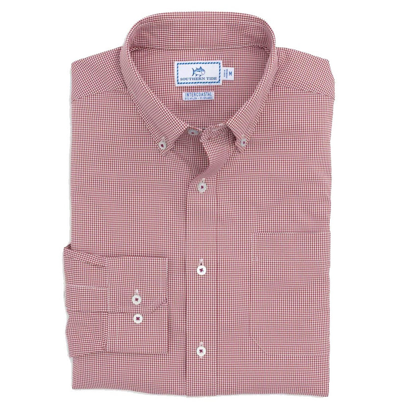 Gameday Gingham Intercoastal Performance Sport Shirt by Southern Tide