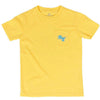 Boy's Best Fins Tee Shirt in Banana Cream by Southern Tide - Country Club Prep