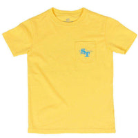 Boy's Best Fins Tee Shirt in Banana Cream by Southern Tide - Country Club Prep