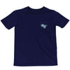 Boy's Best Fins Tee Shirt in Yacht Blue by Southern Tide - Country Club Prep