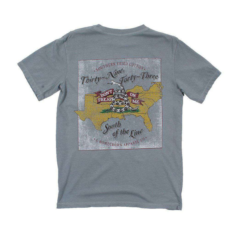 Don't Tread Tee in Chicken Wire Grey by Southern Fried Cotton - Country Club Prep