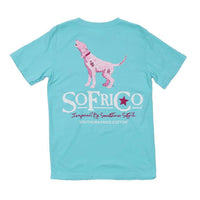 Howlin in Pink Tee in Robin's Egg by Southern Fried Cotton - Country Club Prep