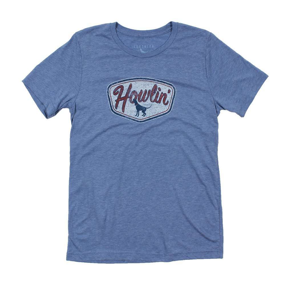 Howlin Patch TriBlend Tee in Blue by Southern Fried Cotton - Country Club Prep