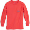 Kids Classic Lures Long Sleeve Tee Shirt in Hot Coral by Southern Tide - Country Club Prep