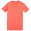 Kids Outline Skipjack Tee Shirt in Nautical Orange by Southern Tide - Country Club Prep