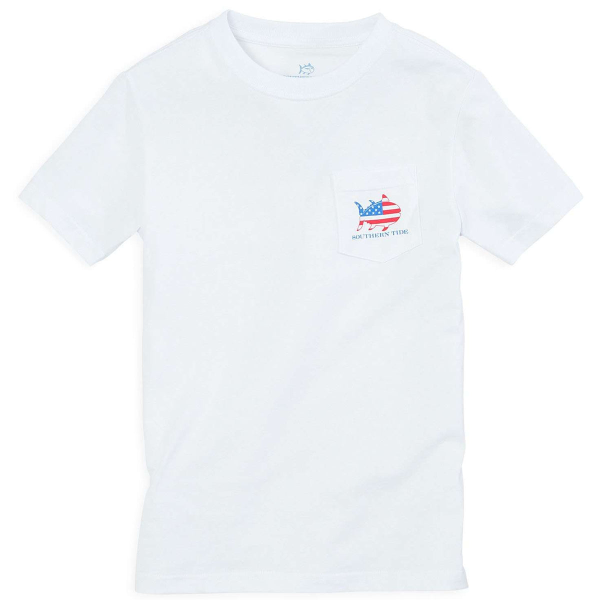 Southern Tide KIDS Skipjack Nation Tee Shirt in Classic White – Country ...
