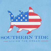 KIDS Skipjack Nation Tee Shirt in Ocean Channel by Southern Tide - Country Club Prep