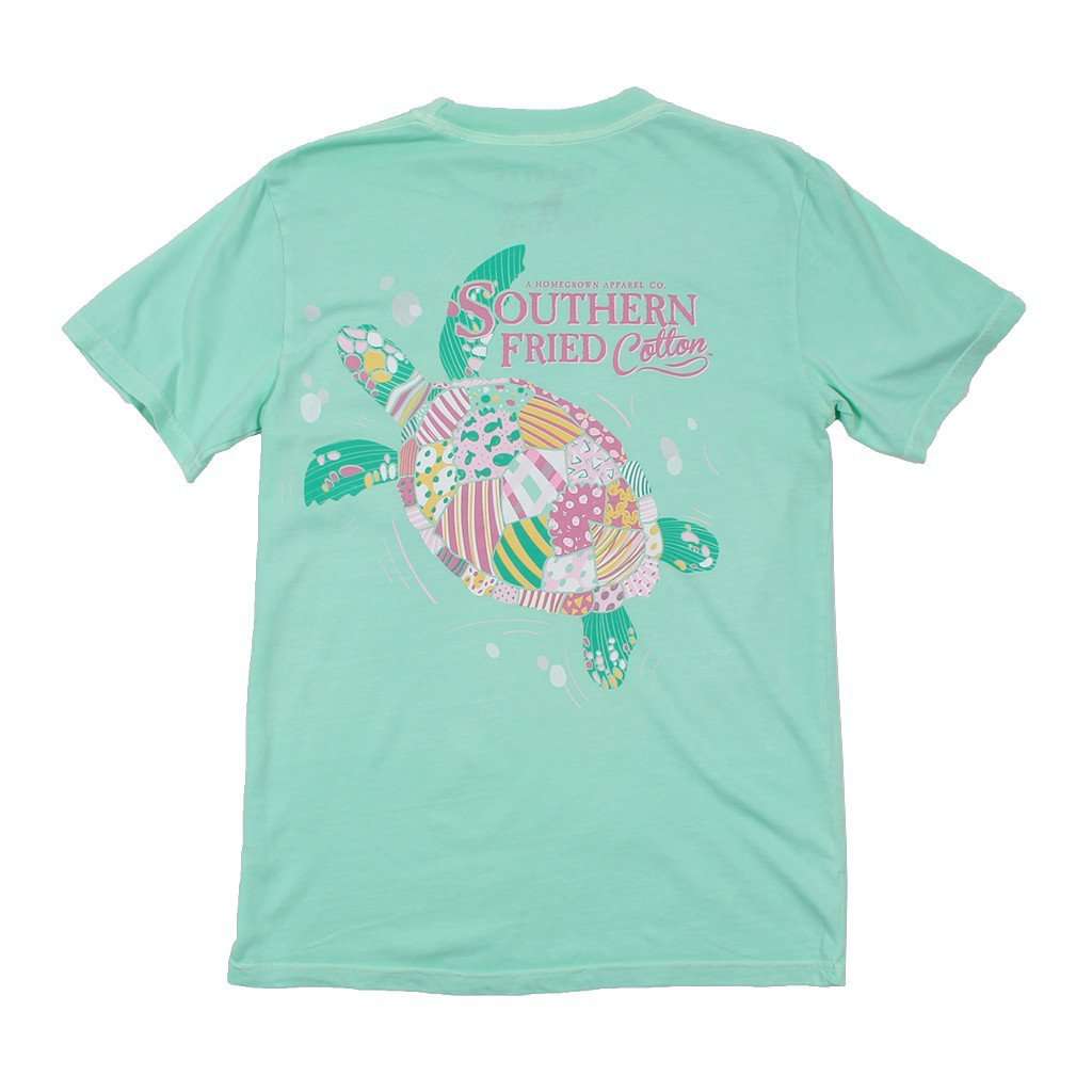 Myrtle the Turtle Tee in Julep by Southern Fried Cotton - Country Club Prep