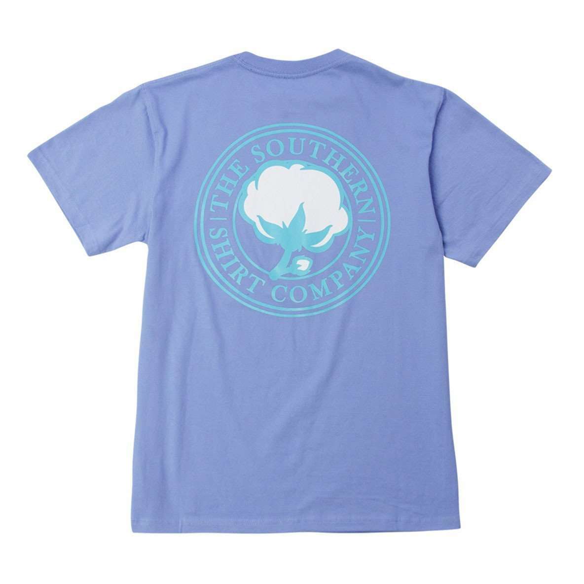 Signature Logo Tee in Cornflower Blue by The Southern Shirt Co. - Country Club Prep